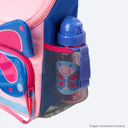 Mochila Escolar Skip Hop Zoo Borboleta Rosa e Azul - bolso lateral para garrafa