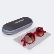 Óculos de Sol Infantil KidSplash! Eco Light Proteção UV Cereja - óculos e estojo com zíper