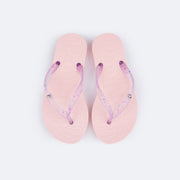 Chinelo Infantil Pampili Love Eco Amigável Rosa Glace - sola confortável