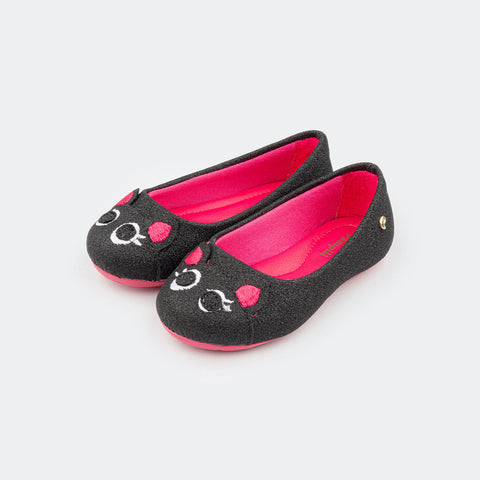 Sapatilha Infantil Pampili Dots Fofurinha Preto/Pink - pampili