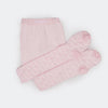 Meia Calça Bebê Pampili com Corações Rosa Bebê