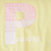 Camiseta T-Shirt Pampili Infantil Feminina Paradise Amarela.