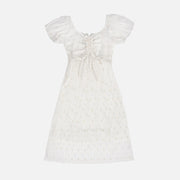 Vestido Infantil Vallen com Lastex Off White - frete do vestido infantil