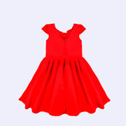 Vestido de Festa Petit Cherie Sweet Love Acetinado Vermelho - 1 a 6 Anos - costas do vestido vermelho