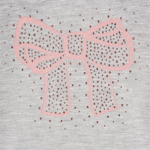 Blusa Moletom Infantil Pampili Strass Mescla.