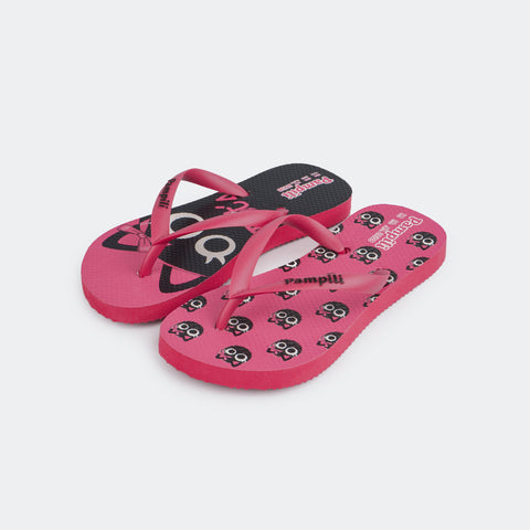 Chinelo Infantil Pampili Love Dot'S Pink.