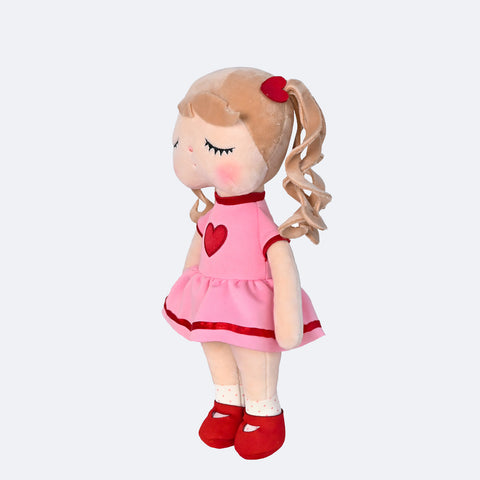 Boneca Metoo Angela Tica Rosa e Vermelha - lado boneca infantil