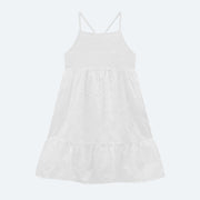 Vestido Infantil Infanti Laise Branco - frente do vestido infantil branco