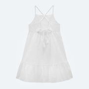 Vestido Infantil Infanti Laise Branco - costas vestido infantil menina branco