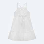 Vestido Infantil Infanti Laise Branco - costas vestido branco