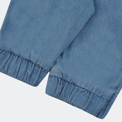 Calça Jeans Infantil Infanti Jogger Azul Claro - calça jogger