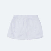 Short Saia Infantil Kukiê Desfiado Branco - short saia infantil branco