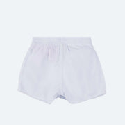 Short Saia Infantil Kukiê Desfiado Branco - costas short saia menina