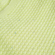 Cropped Infantil Kukiê Tricot Strass e Babados Verde Neon - aplicação de strass