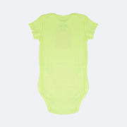 Body Bebê Kukiê Canelado Unicórnio Menta Neon - costas do body infantil feminino