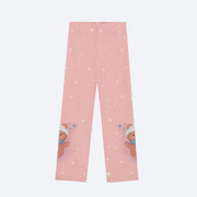 Calça Bebê Kukiê Legging Ursa Poá Rosa - costas calça bebê