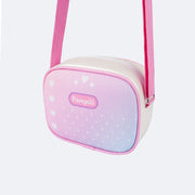 Bolsa Infantil Pampili Pam Surprise Strap Fone Estampa e Glitter Branca e Colorida - Vem com mimo especial - bolsa com alça regulável