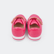 Tênis Infantil Pampili Mini Blog em Verniz com Fecho Velcro Pink.