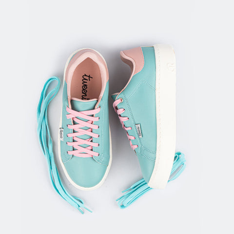 Tênis Feminino Tweenie #Play Basic Azul Tiffany.