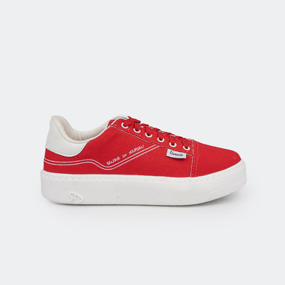 Tênis Feminino Tweenie #Play Lona Believe In Yourself Vermelho Peper.