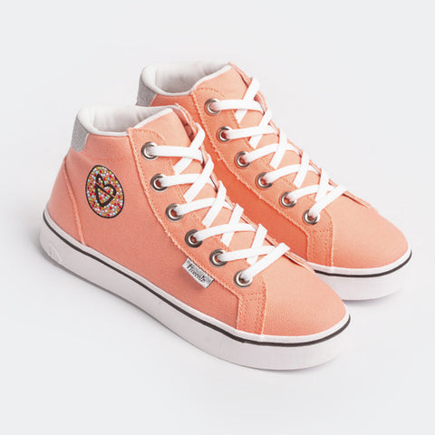 Tênis Cano Médio Feminino Tweenie #Fun Fresh Orange.