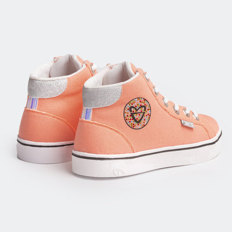 Tênis Cano Médio Feminino Tweenie #Fun Fresh Orange.