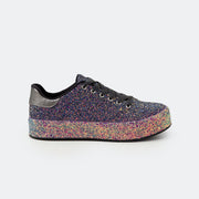 Tênis de Glitter Tweenie #Mix  Preto com Roxo.