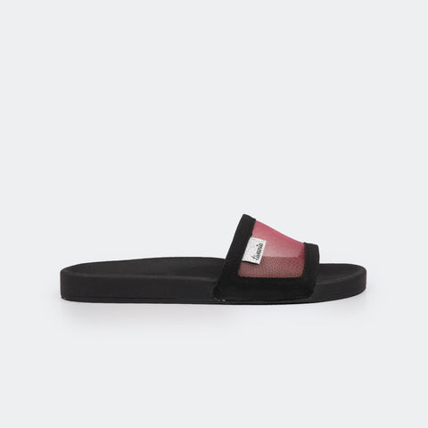 Chinelo Slide Feminino Tweenie #Glow com Transparência Preta.