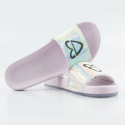 Chinelo Slide Tweenie #Glow Holográfico.