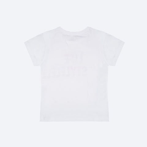 Camiseta Infantil Pampili Life Style Tachas Branca - costas camiseta menina