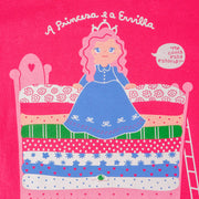 Pijama Bebê Cara de Criança Princesa e a Ervilha Pink - 1 a 3 Anos - estampa frontal