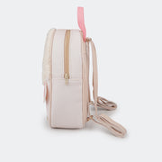 Mochila Infantil  Ovelha com Glitter Nude.