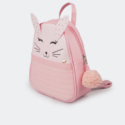 Mochila Infantil Coelha com Glitter Rosa Glace.