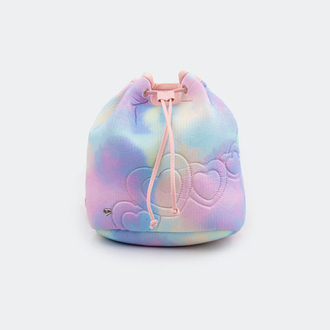 Mochila Saco Infantil Comfy Malha Pet Tie Dye.