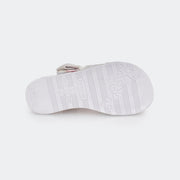 Sandália Papete Infantil Pampili Mini Fly Calce Fácil com Laço Branca - foto do solado antiderrapante 