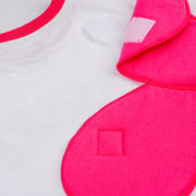 Pijama Infantil Cara de Criança Brilha no Escuro Fadina Branca Pink e Verde - velcro para colocar asas