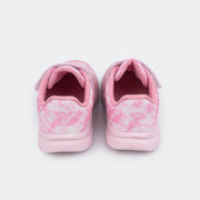 Tênis Infantil Flash Comfy Tie Dye Velcro Lilac Colorido.