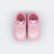 Tênis Infantil Flash Comfy Tie Dye Velcro Lilac Colorido.