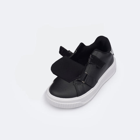 Tênis Infantil Feminino Pampili XP 21 Rocker Preto - tênis fácil de calçar