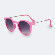 Óculos de Sol Infantil KidSplash! Proteção UV Redondo Rosa - óculos com haste de metal