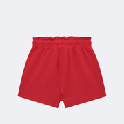 Short Saia Infantil Infanti Strass e Pérolas Vermelho - costas do short infantil menina