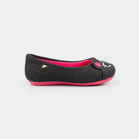 Sapatilha Infantil Pampili Dots Fofurinha Preto/Pink - pampili