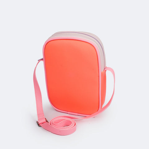 Bolsa Infantil Pampili Coração Comfy Rosa e Colorida - traseira bolsa feminina