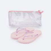 Chinelo Infantil Pampili Love Eco Amigável Rosa Glace - chinelo e bolsa infantil