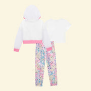 Conjunto Infantil Kukiê Color Fashion Tela Branco e Rosa - costas conjunto infantil inverno