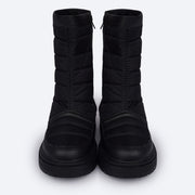 Bota Coturno Feminina Pampili Duda Comfy Rocker Preta - frente bota coturno