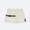 Short Saia Infantil Pampili Fivela Off White e Preto