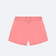 Short Saia Infantil Kukiê Pregas e Strass Rosa Neon - costas shortinho infantil