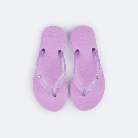 Chinelo Infantil Pampili Love Eco Amigável Lilás - sola confortável