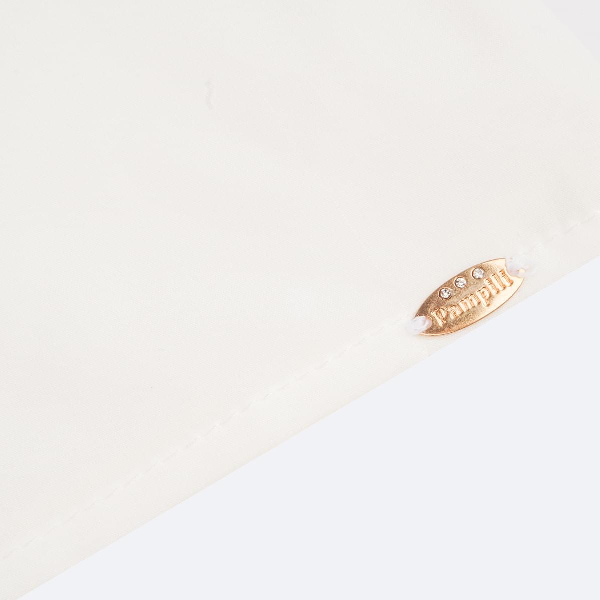 Camiseta Infantil Pampili Love Glitter e Strass Off White - detalhe em metal e strass